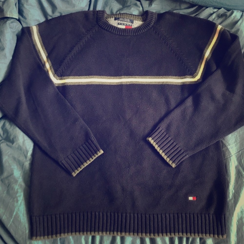 90s Vintage Tommy Hilfiger Men’s Crewneck Sweater